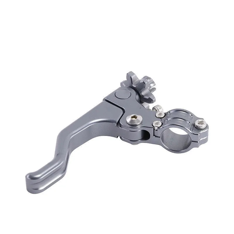 Aluminium motorcycle two-finger clutch lever shown in multiple colour options
