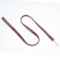 High-grade PU leather pet traction belt for dogs in black or maroon colour with adjustable length