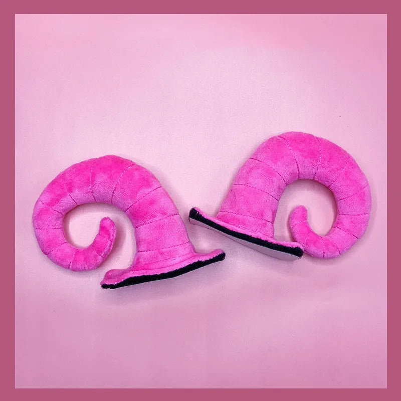 Composite fiber demon horn decorations for motorcycle helmets in four colour options