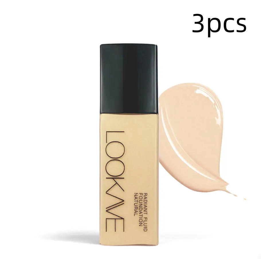 LOOKAVE Matte Liquid Foundation tube in 21c size with shade options LK63C-01 to LK63C-06