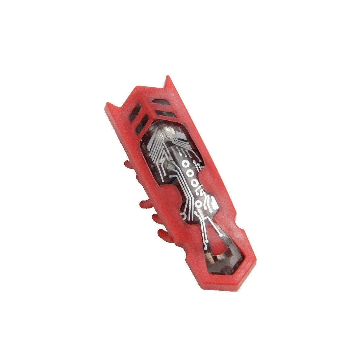 Red mini electric ladybug cat toy with 12 legs, shown on a flat surface.