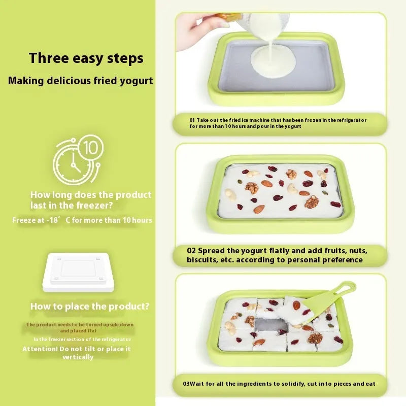 Children's DIY fried yogurt machine in four colours with 22.5cm x 17.5cm dimensions