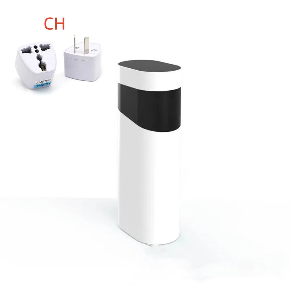 Black and Green compact desktop instant water dispenser with digital display for adjustable temperature control.