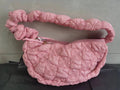 Women's nylon underarm shoulder bag in solid colour with adjustable strap