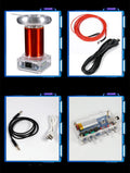 SSTC Tesla coil driver board with controller and cables for 220V musical plasma arc generation