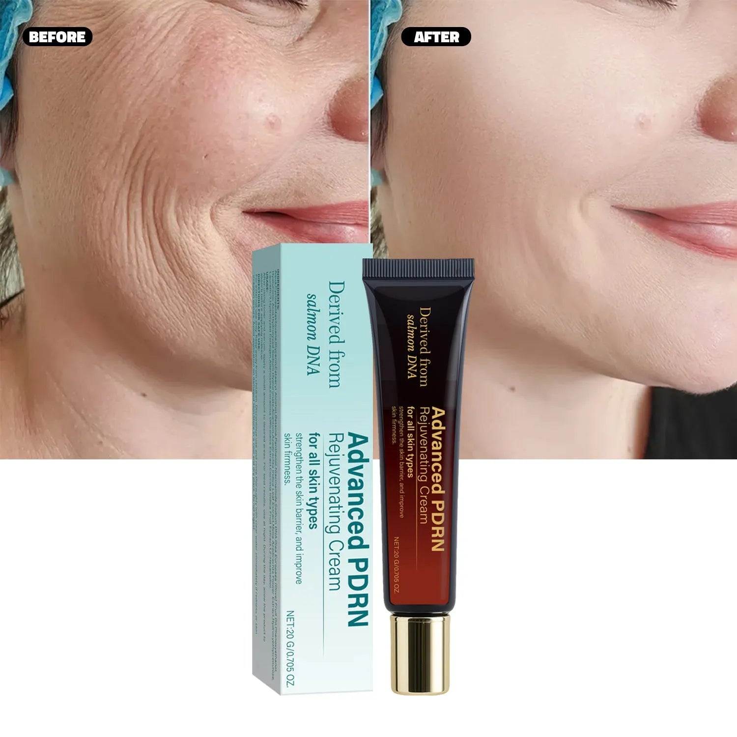 20ml skin-activating hydrating cream tube with firming and wrinkle care properties
