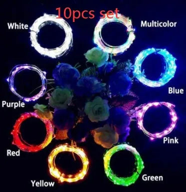 2-metre copper wire LED string light with bottle stopper for wine bottle decoration