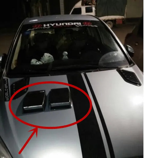 Black silver white ABS plastic car decoration air vent with 260mm length