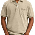 Plus size men's printed short sleeve shirt in polyester with Korean style slim fit cardigan design