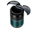 Metal automatic sensing car ashtray with touch lid in black, silver, red, or green