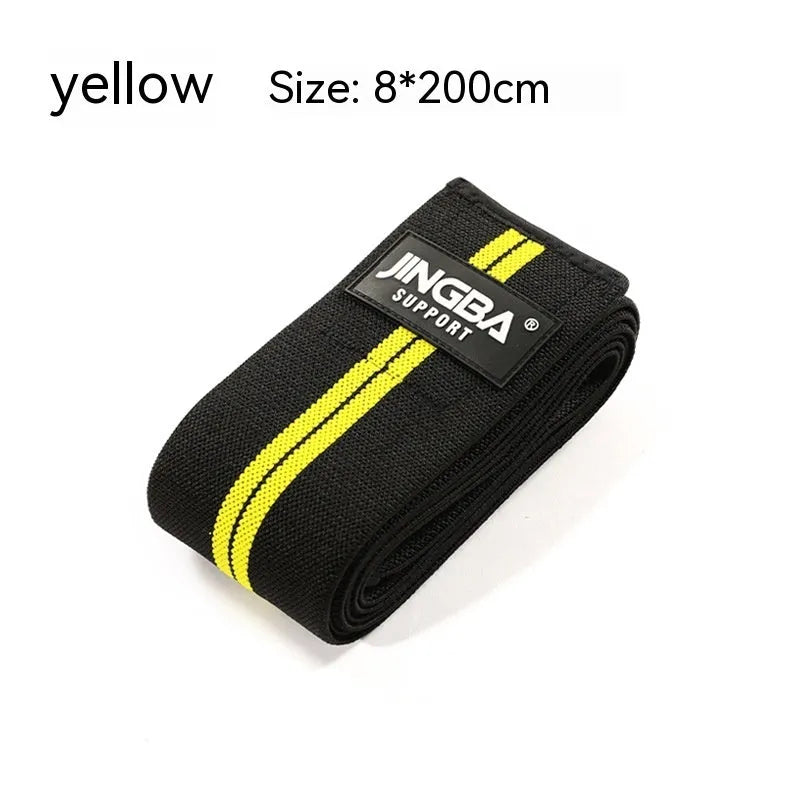 Adjustable adult knee pads in blue, red, yellow or grey for weightlifting and multiple sports