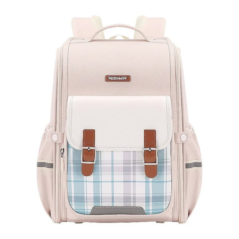 Modern Oxford cloth student schoolbag in various colours suitable for grade 5-6 students