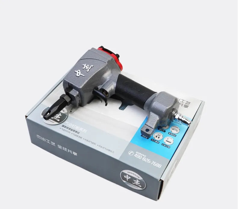 DK30 pneumatic nail gun for metal sheet punching with rubberised grip