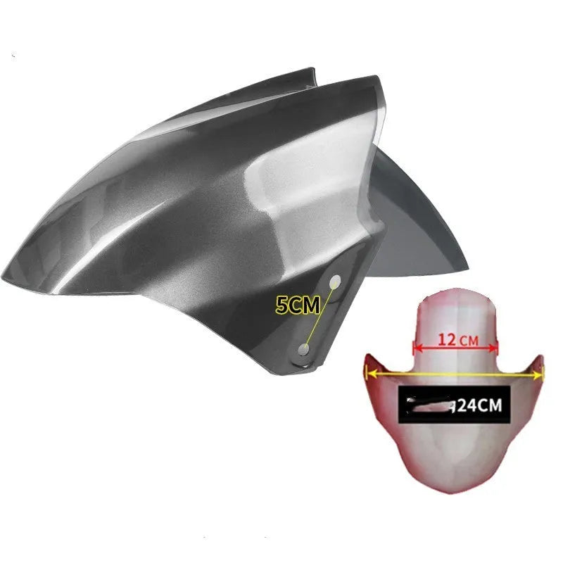 Electric car front wheel fender replacement part in ABS plastic, shown in a selection of available colours.
