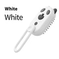 Pet grooming comb with spray function, massage features, and steam capabilities for hair removal