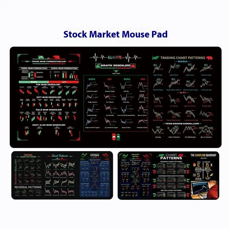 Black rubber calculator mouse pad on wooden desk showing non-slip base and thermal transfer printed design