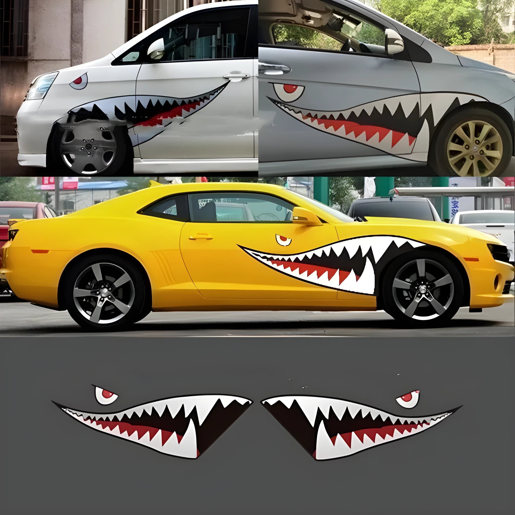 Shark Series PVC car body sticker decal for vehicle customisation, shown in large format.