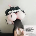 Round DIY balloon cake bouquet decoration kit with balloons for party events.