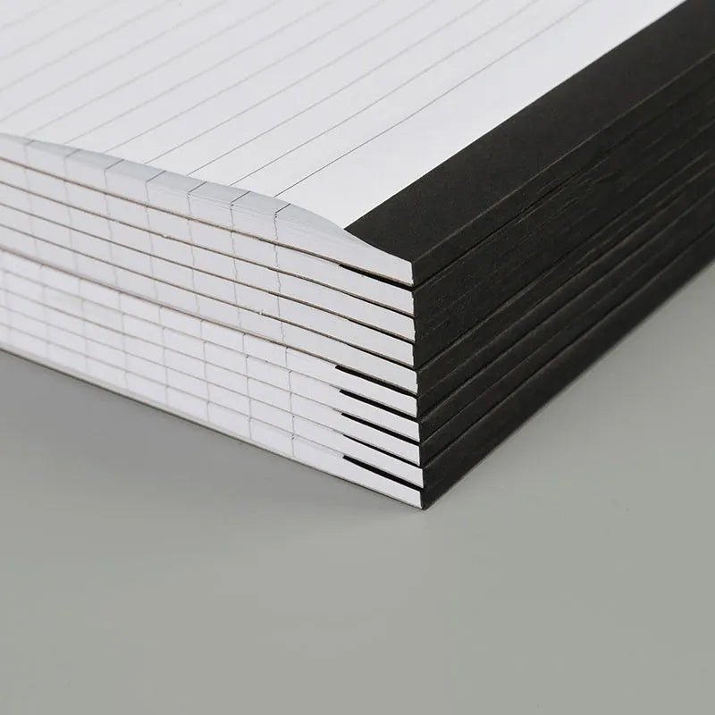 A4 tearable notebook with grid pattern for meeting minutes on ivory white paper