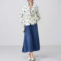 Women's collar lace-up waist-tight suit jacket in polyester fabric showing adjustable waist feature
