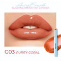 Waterproof and moisturising lipstick tube in one of six available shades.