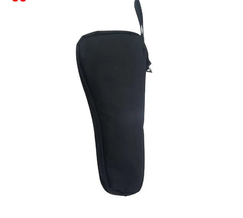 Black cloth storage bag for mobile phone stabilizer accessories with zipper and carry handle