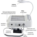 White four-in-one nail polishing machine with vacuum dust extraction system