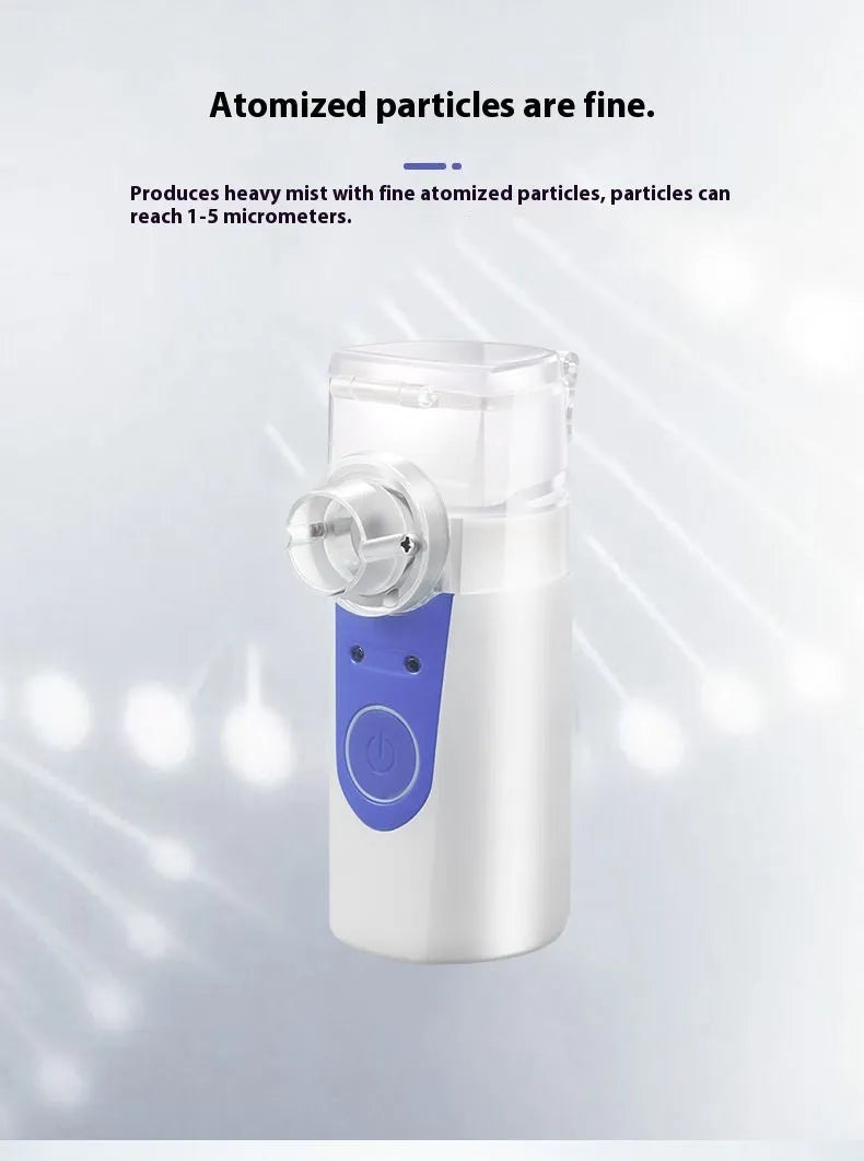 USB handheld nebuliser spray machine with columnar design for household drug atomisation