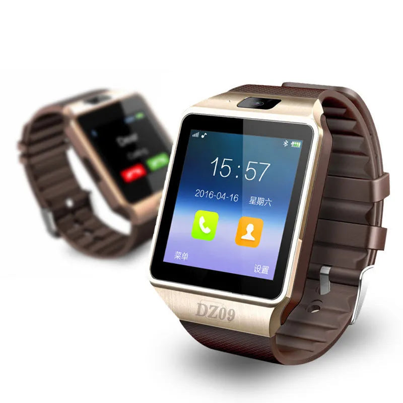White smart watch with a 1.44-inch screen and wrist strap on a grey background.
