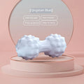 Blue TPR foot massage ball with 6cm diameter for yoga and plantar fascia relief