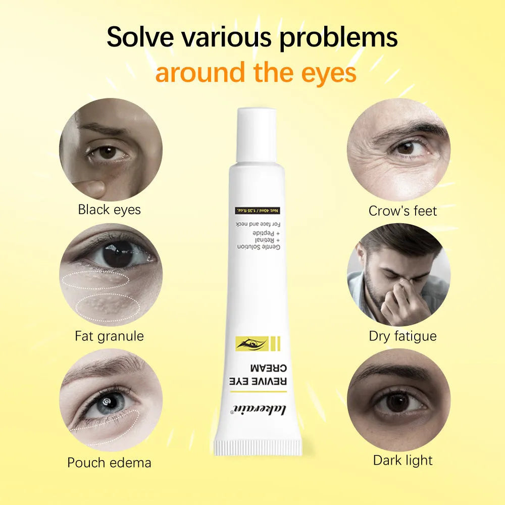 40ml retinol eye cream tube for dark circles and fine lines treatment