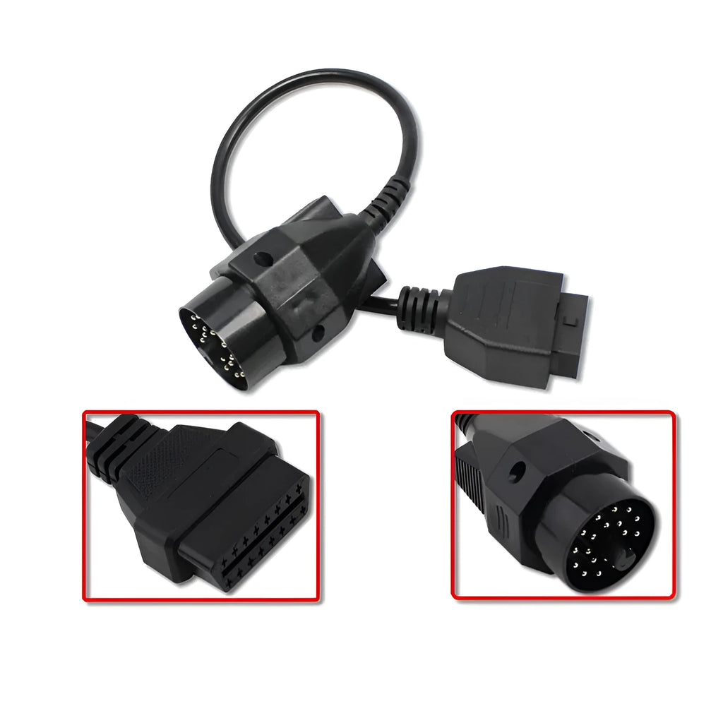 BMW 20 pin to OBD2 16 pin diagnostic adapter cable connector