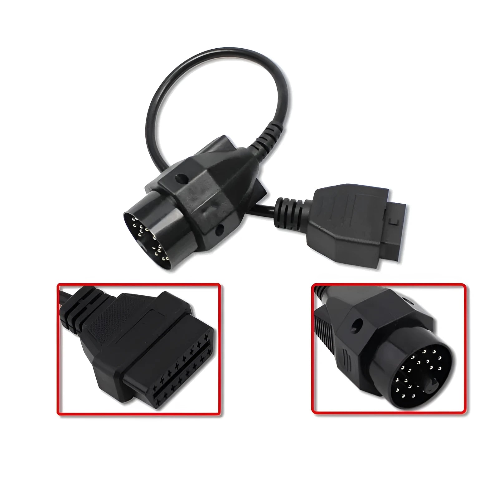 BMW 20 pin to OBD2 16 pin diagnostic adapter cable connector