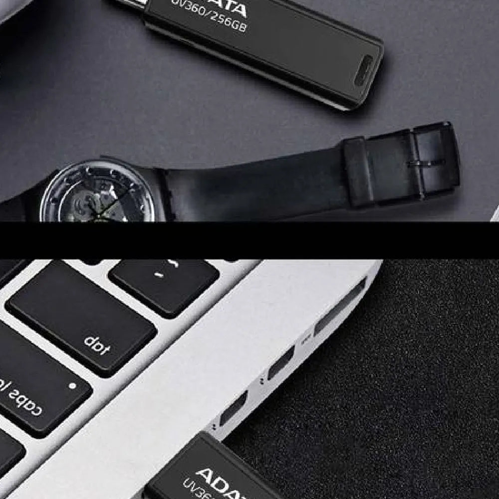 Black waterproof car USB flash drive showing compact size and USB connector.