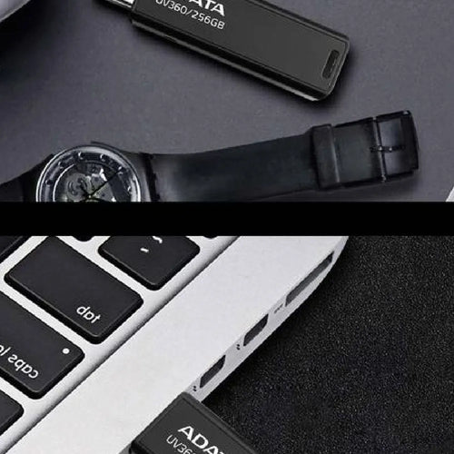 Black waterproof car USB flash drive showing compact size and USB connector.