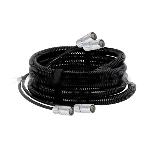 Cat5 and Cat6 Ethernet network extension cable with RJ45 connectors in various lengths